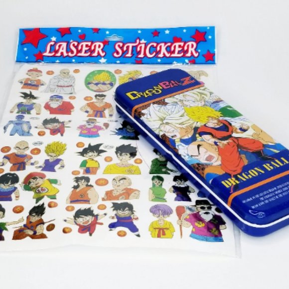 Dragon Ball Z Other - 90s Vintage Dragon Ball Z Tin Pencil Case & Stickers